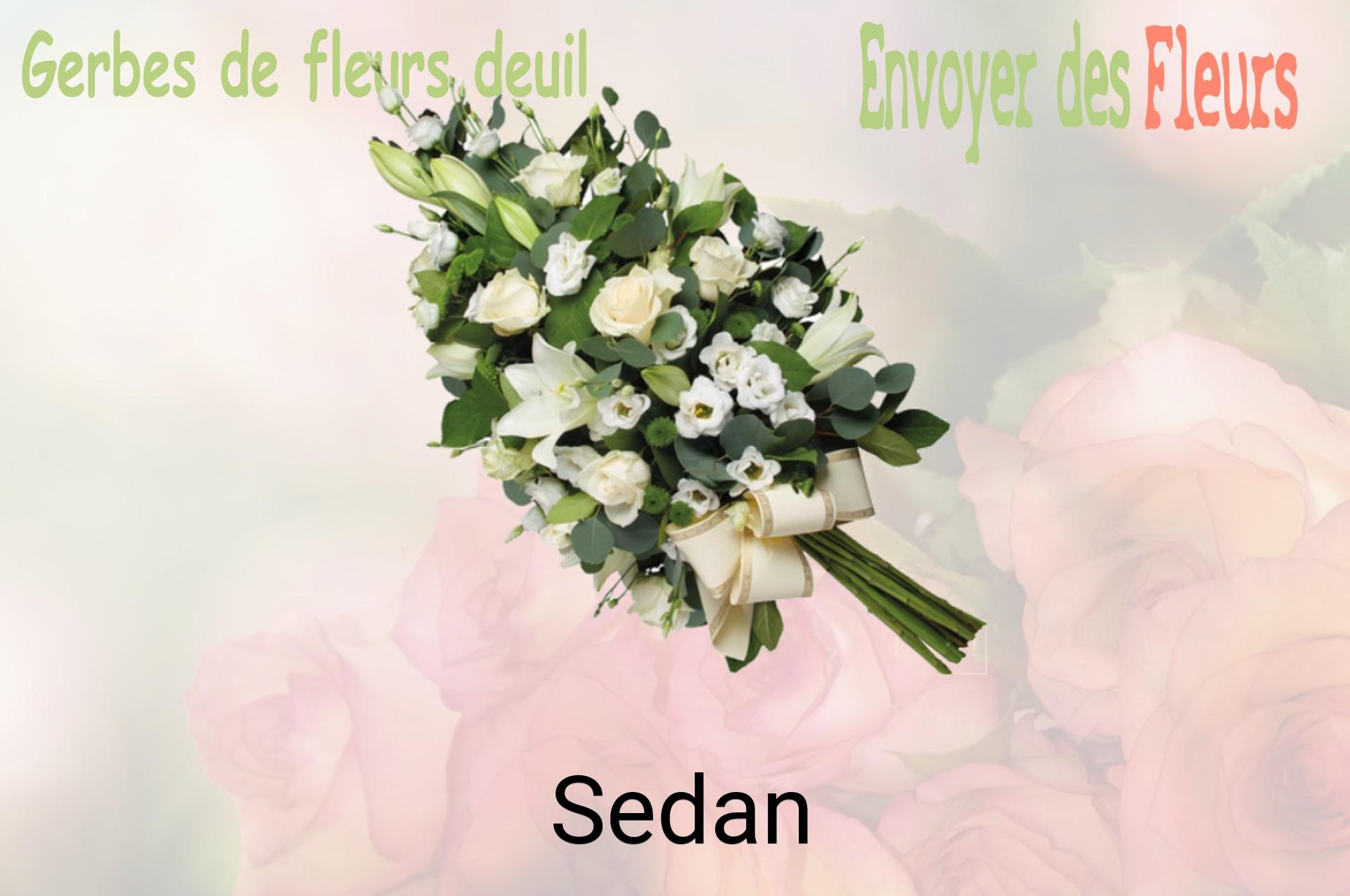 Gerbe de fleurs de deuil livrée à Sedan